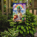 Anatolian Shepherd St. Patrick’s Day Garden Flag – Dog with Pot of Gold & Rainbow Yard Decor