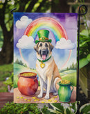 Anatolian Shepherd St. Patrick’s Day Garden Flag – Dog with Pot of Gold & Rainbow Yard Decor