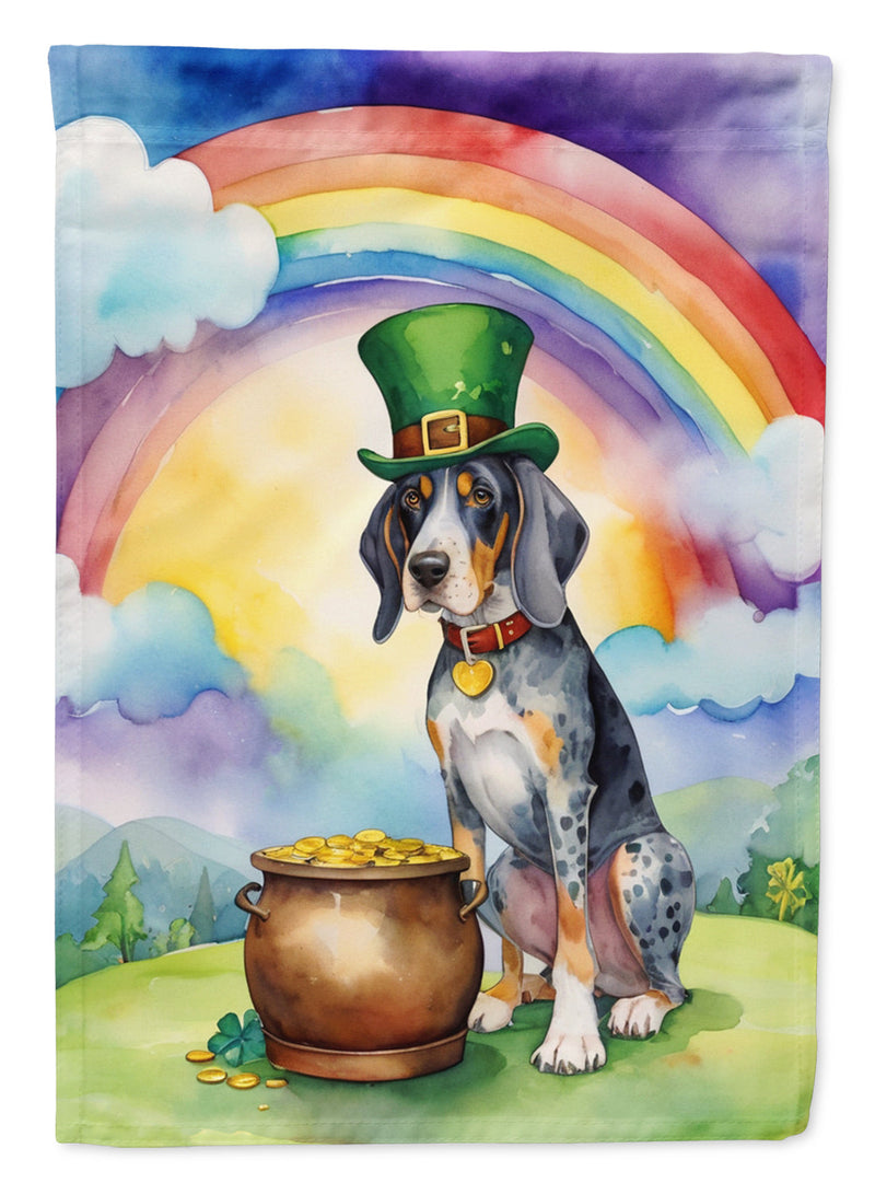 Bluetick Coonhound St Patrick's Day House Flag