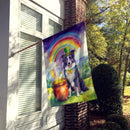 Border Collie St Patrick's Day House Flag