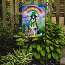 Borzoi St. Patrick’s Day Garden Flag – Dog with Pot of Gold & Rainbow Yard Decor