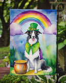 Borzoi St. Patrick’s Day Garden Flag – Dog with Pot of Gold & Rainbow Yard Decor