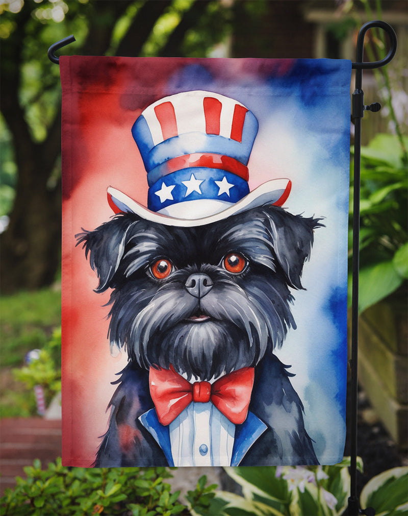 Affenpinscher Patriotic American Garden Flag