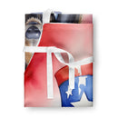 Afghan Hound Patriotic American Apron – Artist-Designed Kitchen, BBQ & Craft Apron