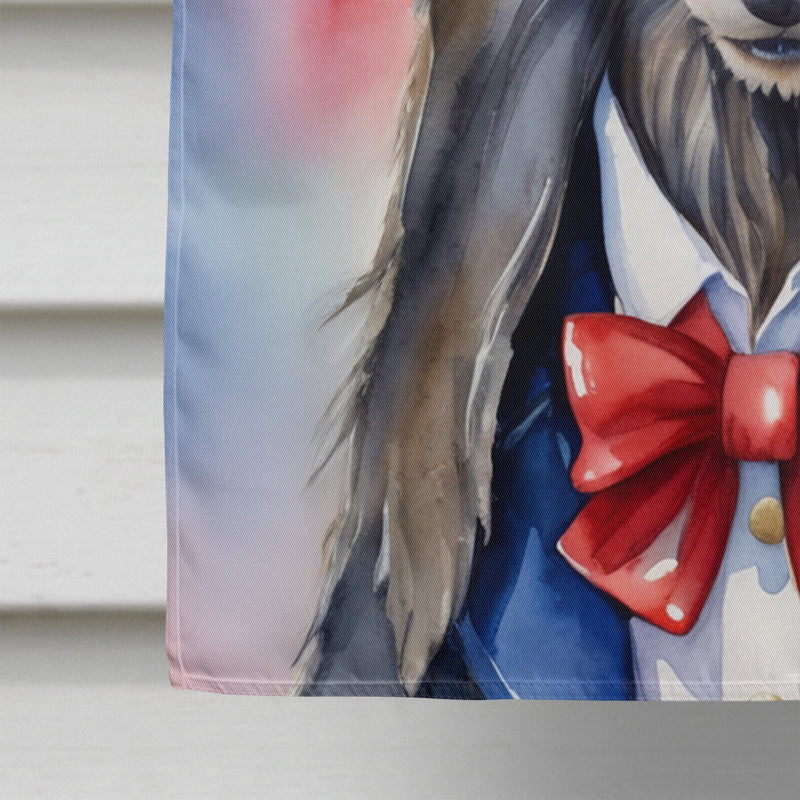 Afghan Hound Patriotic American House Flag