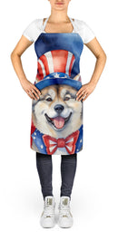 Akita Patriotic American Apron – Artist-Designed Kitchen, BBQ & Craft Apron