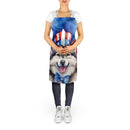 Alaskan Malamute Patriotic American Apron – Artist-Designed Kitchen, BBQ & Craft Apron