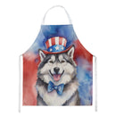Alaskan Malamute Patriotic American Apron – Artist-Designed Kitchen, BBQ & Craft Apron