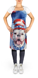 American Bulldog Patriotic American Apron – Artist-Designed Kitchen, BBQ & Craft Apron