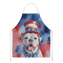 American Bulldog Patriotic American Apron – Artist-Designed Kitchen, BBQ & Craft Apron