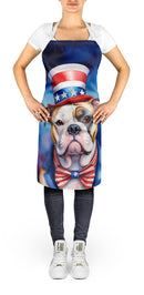 American Bulldog Patriotic American Apron – Artist-Designed Kitchen, BBQ & Craft Apron
