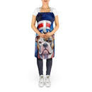 American Bulldog Patriotic American Apron – Artist-Designed Kitchen, BBQ & Craft Apron