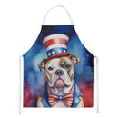 American Bulldog Patriotic American Apron – Artist-Designed Kitchen, BBQ & Craft Apron
