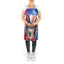American English Coonhound Patriotic American Apron – Artist-Designed Kitchen, BBQ & Craft Apron