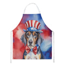 American English Coonhound Patriotic American Apron – Artist-Designed Kitchen, BBQ & Craft Apron