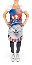 American Eskimo Patriotic American Apron – Artist-Designed Kitchen, BBQ & Craft Apron