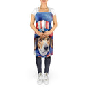 American Foxhound Patriotic American Apron – Artist-Designed Kitchen, BBQ & Craft Apron