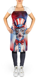 American Hairless Terrier Patriotic American Apron – Artist-Designed Kitchen, BBQ & Craft Apron