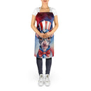 American Hairless Terrier Patriotic American Apron – Artist-Designed Kitchen, BBQ & Craft Apron
