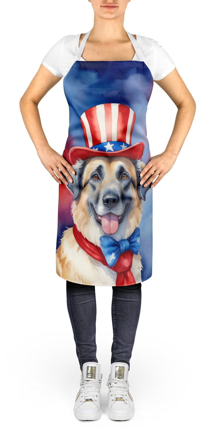Anatolian Shepherd Patriotic American Apron – Artist-Designed Kitchen, BBQ & Craft Apron