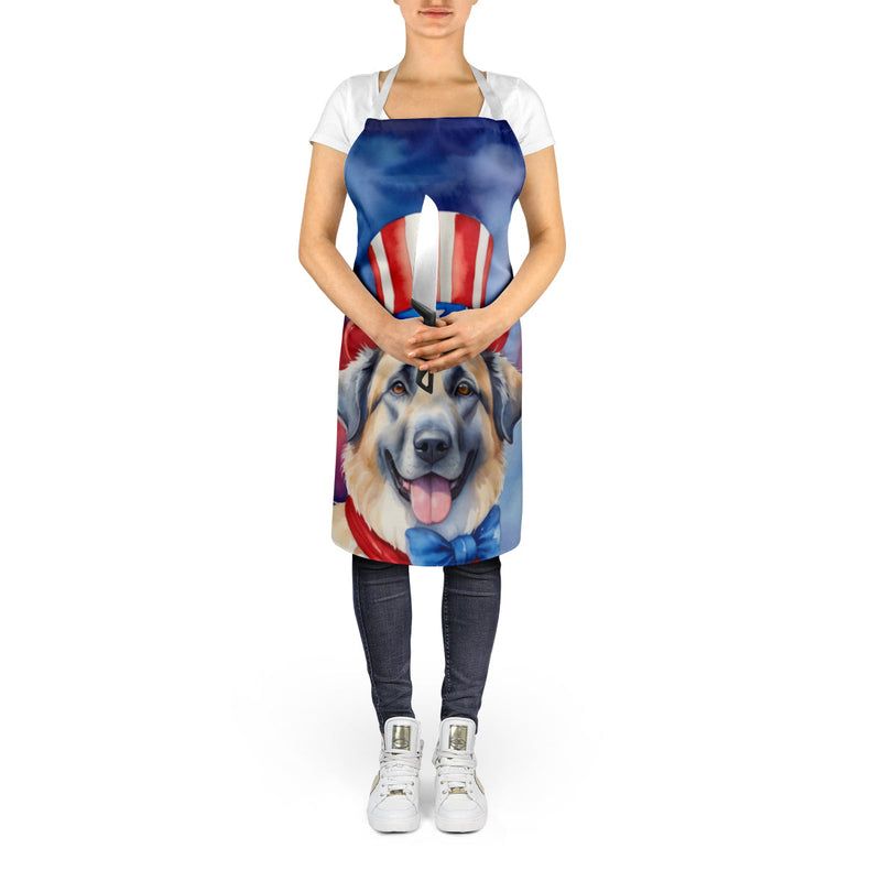 Anatolian Shepherd Patriotic American Apron – Artist-Designed Kitchen, BBQ & Craft Apron