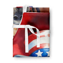 Bloodhound Patriotic American Apron – Artist-Designed Kitchen, BBQ & Craft Apron
