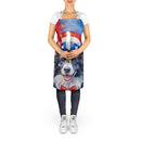 Border Collie Patriotic American Apron – Artist-Designed Kitchen, BBQ & Craft Apron