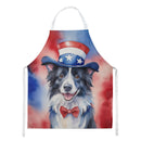 Border Collie Patriotic American Apron – Artist-Designed Kitchen, BBQ & Craft Apron