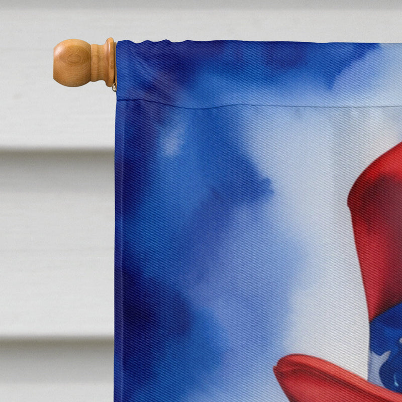 Staffordshire Bull Terrier Patriotic American House Flag