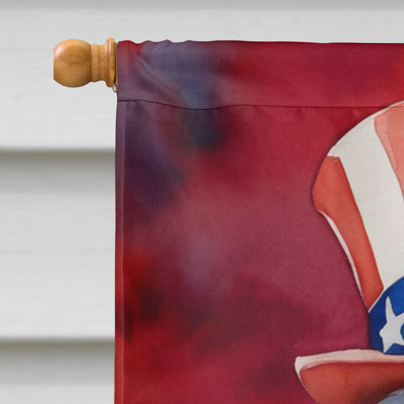Tibetan Terrier Patriotic American House Flag