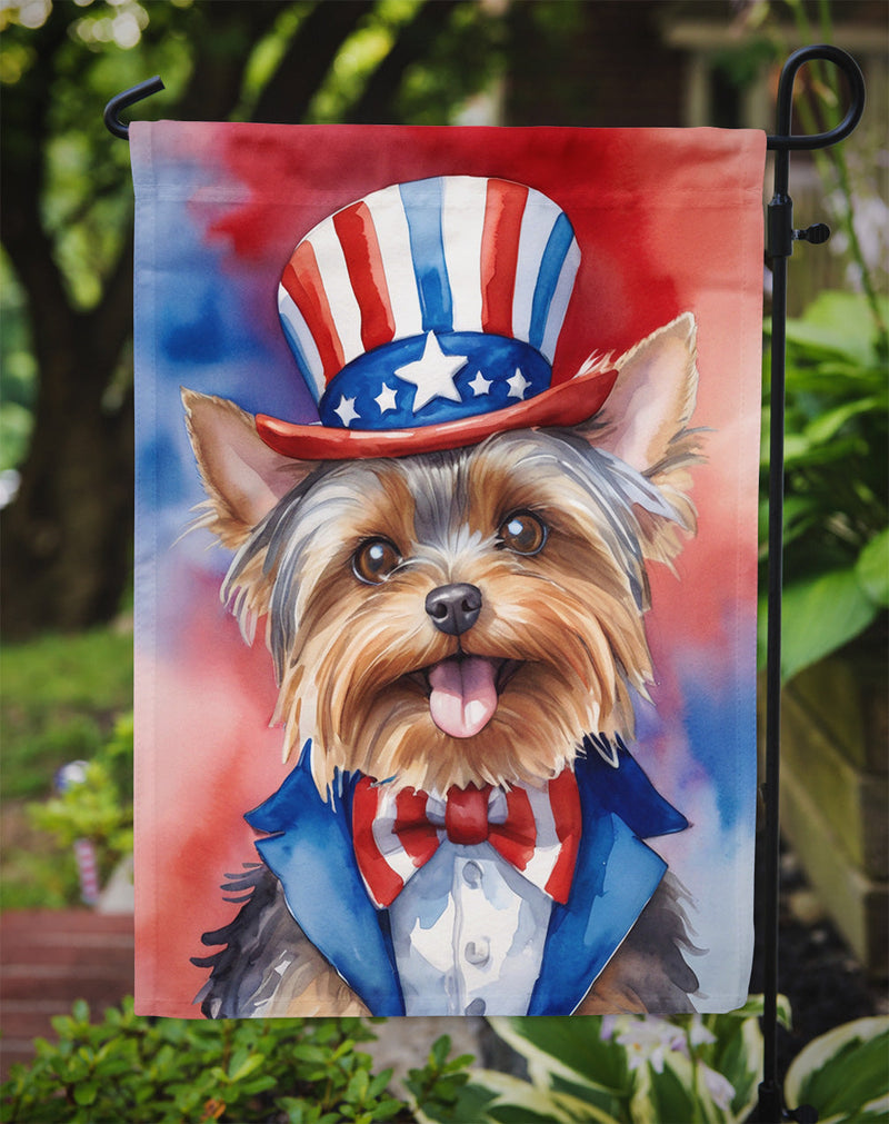 Yorkshire Terrier Patriotic American Garden Flag