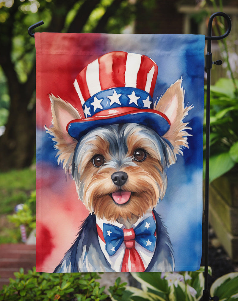 Yorkshire Terrier Patriotic American Garden Flag