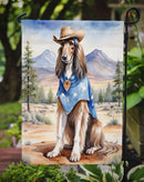 Afghan Hound Cowboy Welcome  Garden Flag – Decorative Garden Flag by Caroline's Treasures