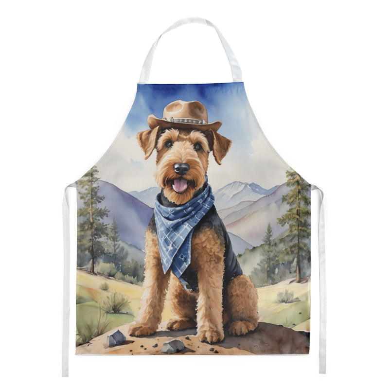 Airedale Terrier Cowboy Welcome Apron