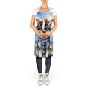 Alaskan Klee Kai Cowboy Welcome Apron – Artist-Designed Kitchen, BBQ & Craft Apron