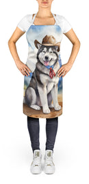 Alaskan Malamute Cowboy Welcome Apron – Artist-Designed Kitchen, BBQ & Craft Apron