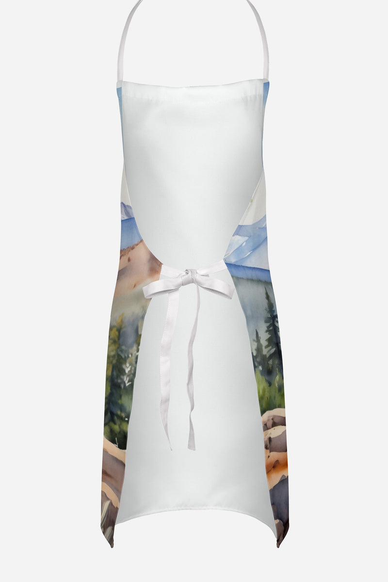 American Eskimo Cowboy Welcome Apron – Artist-Designed Kitchen, BBQ & Craft Apron