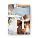 American Foxhound Cowboy Welcome Apron – Artist-Designed Kitchen, BBQ & Craft Apron