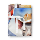 American Hairless Terrier Cowboy Welcome Apron – Artist-Designed Kitchen, BBQ & Craft Apron