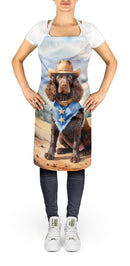 American Water Spaniel Cowboy Welcome Apron – Artist-Designed Kitchen, BBQ & Craft Apron