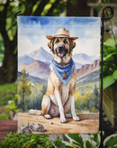 Anatolian Shepherd Cowboy Welcome Garden Flag – Western Dog Yard Decor with Mountain Landscape