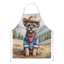 Border Terrier Cowboy Welcome Apron – Artist-Designed Kitchen, BBQ & Craft Apron