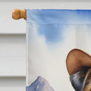 Border Terrier Cowboy Welcome House Flag