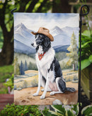 Borzoi Cowboy Welcome Garden Flag – Western Dog Yard Decor with Mountain Landscape