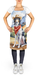 Borzoi Cowboy Welcome Apron – Artist-Designed Kitchen, BBQ & Craft Apron