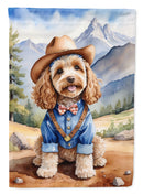 Cockapoo Cowboy Welcome House Flag