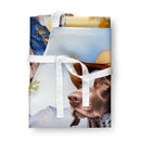 German Shorthaired Pointer Cowboy Welcome Apron – Artist-Designed Kitchen, BBQ & Craft Apron