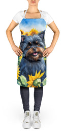 Affenpinscher in Sunflowers Apron – Artist-Designed Kitchen, BBQ & Craft Apron