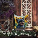Affenpinscher in Sunflowers Throw Pillow - 14x14 Decorative Pillow – Art for Your Home & Patio