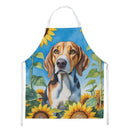American Foxhound in Sunflowers Apron – Artist-Designed Kitchen, BBQ & Craft Apron